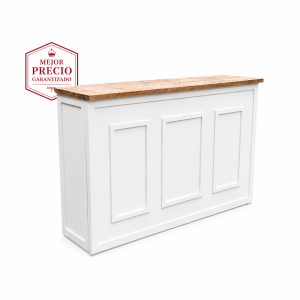 BARRA DE MADERA PLEGABLE CON MARCO RECTÁNGULOS