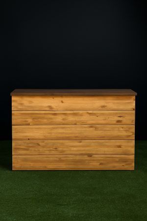 BARRA DE MADERA DUELAS HORIZONTALES SIN SEPARACIÓN - Imagen 4