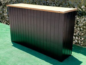 PACK BARRA DE MADERA + MUEBLE AUXILIAR DE ALMACENAJE - Imagen 4