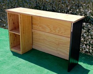 PACK BARRA DE MADERA + MUEBLE AUXILIAR DE ALMACENAJE - Imagen 5