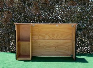 PACK BARRA DE MADERA + MUEBLE AUXILIAR DE ALMACENAJE - Imagen 6