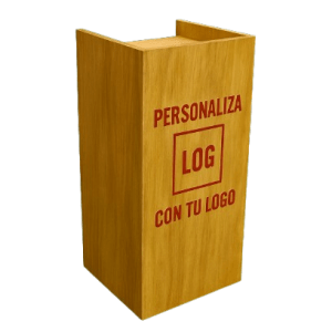WELCOME DESK LOGO GRABADO