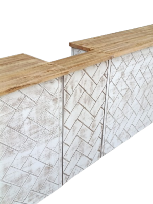 Pack 2 Barras de Madera Modelo Ladrillo + Cubregrifos - Imagen 3