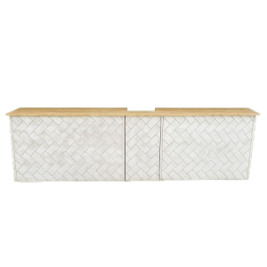 Pack 2 Barras de Madera Modelo Ladrillo + Cubregrifos