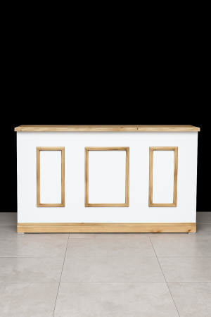 BARRA DE MADERA PLEGABLE RECTÁNGULOS RODAPIÉ - Imagen 2