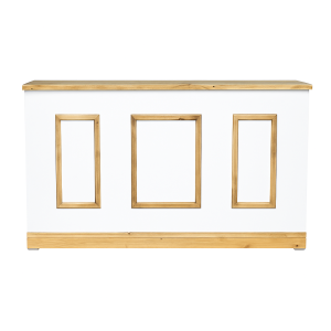 BARRA DE MADERA PLEGABLE RECTÁNGULOS RODAPIÉ