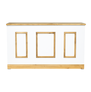 BARRA DE MADERA PLEGABLE RECTÁNGULOS RODAPIÉ