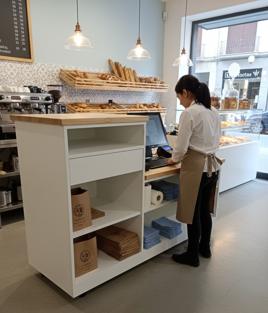 MOSTRADOR DE MADERA PARA TIENDAS - Imagen 12