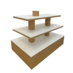 EXPOSITOR PIRAMIDAL DE MADERA