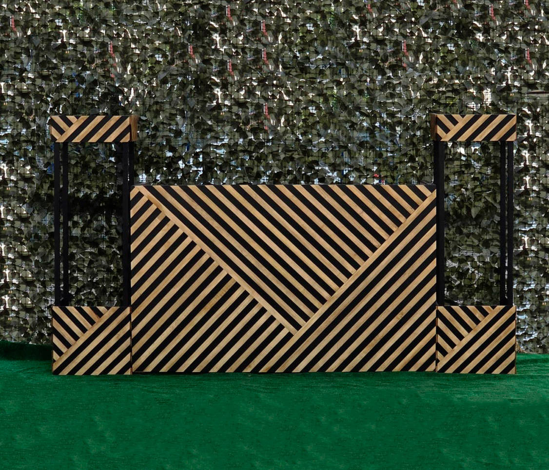 PACK CABINA DJ LISTADA DIAGONAL + 2 TÓTEMS - Imagen 4