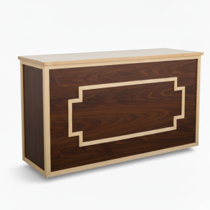 MOSTRADOR DE MADERA PLEGABLE DECO