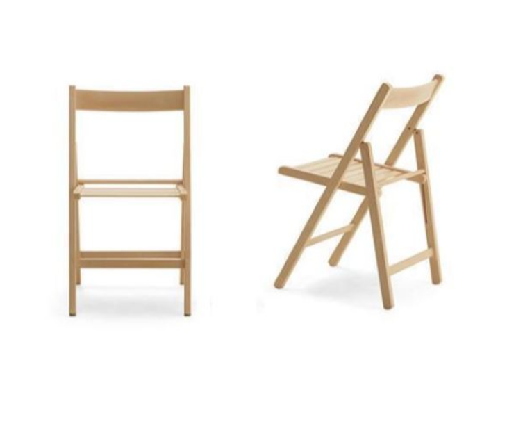 SILLA DE MADERA PLEGABLE - Imagen 3