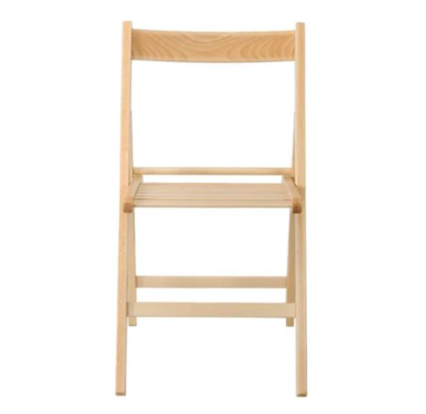 SILLA DE MADERA PLEGABLE - Imagen 2