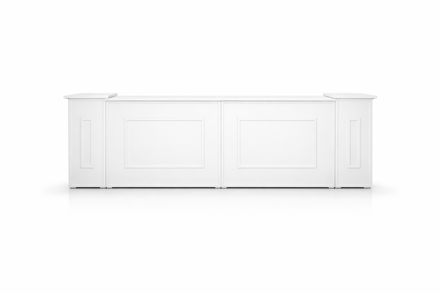 MOSTRADOR DE MADERA PLEGABLE CON COLUMNAS - Imagen 6