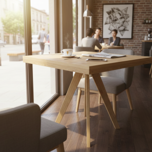 Alternative view of MESA DE MADERA TRÍPODE