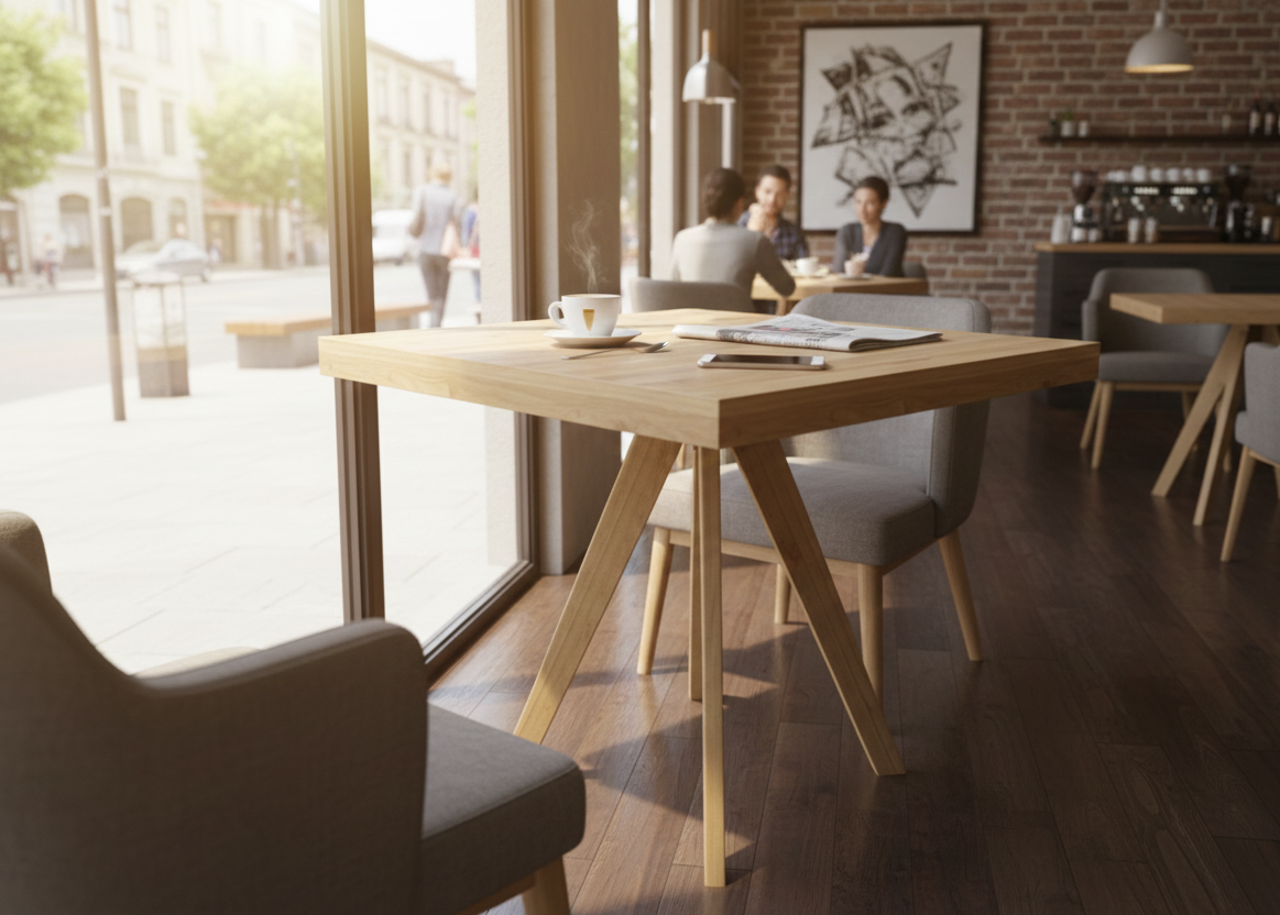 MESA DE MADERA TRÍPODE - Imagen 2