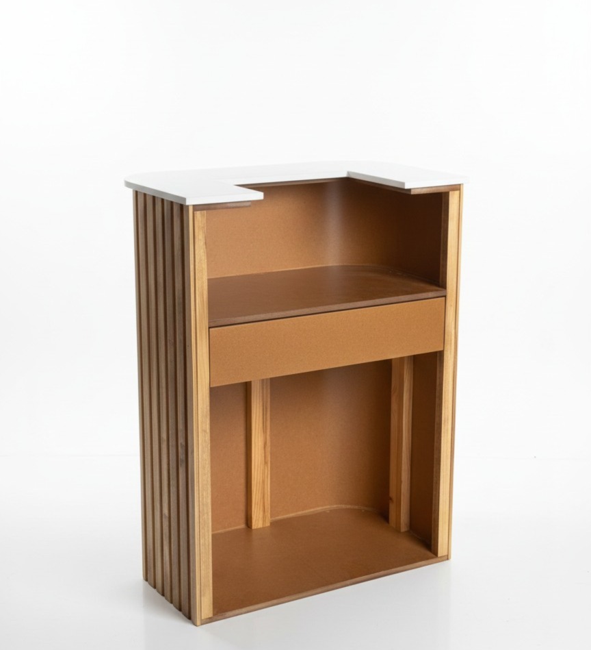 MOSTRADOR RECEPCIÓN CURVO - Imagen 5